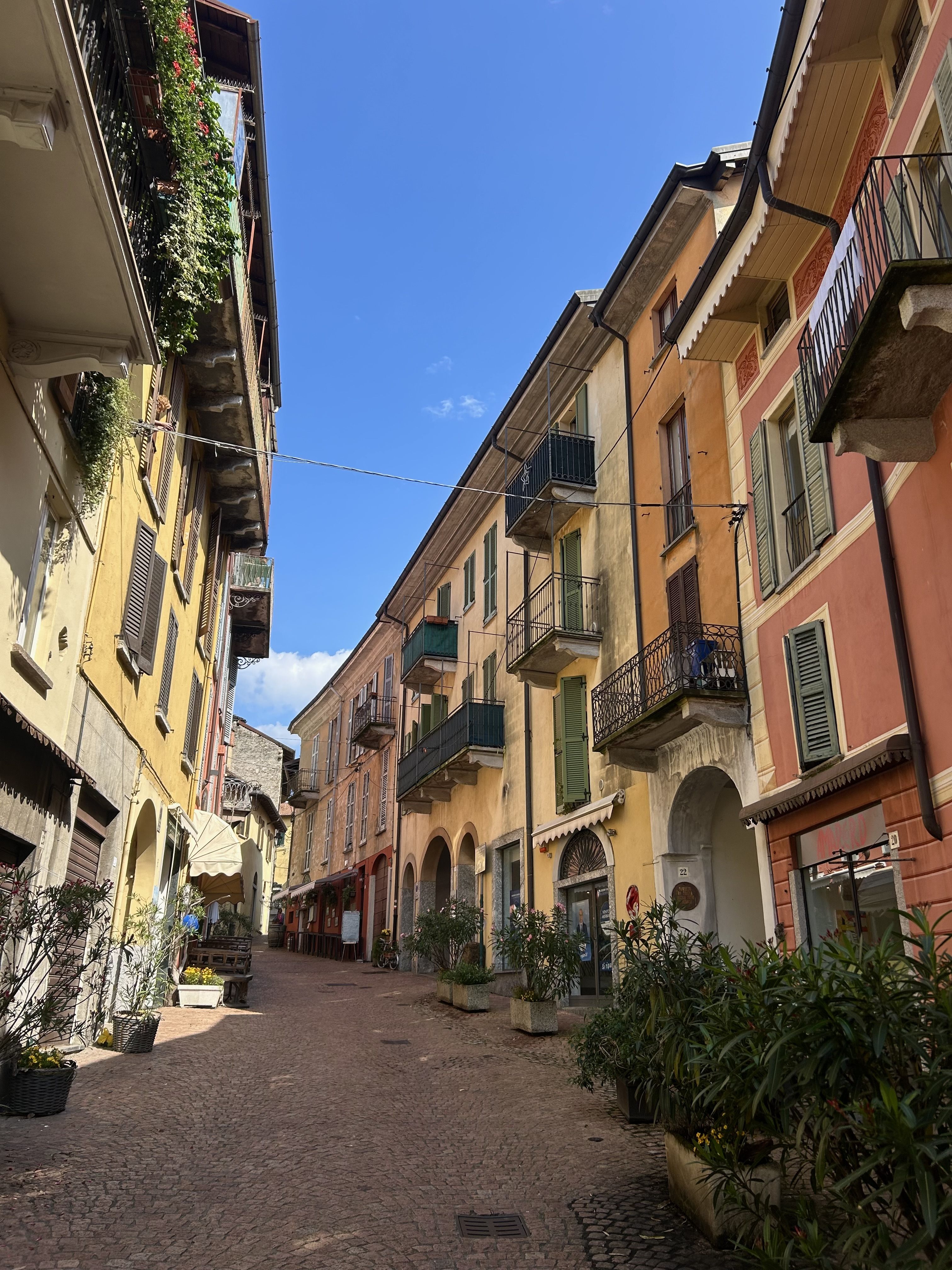 A colourful historic lane in Luino